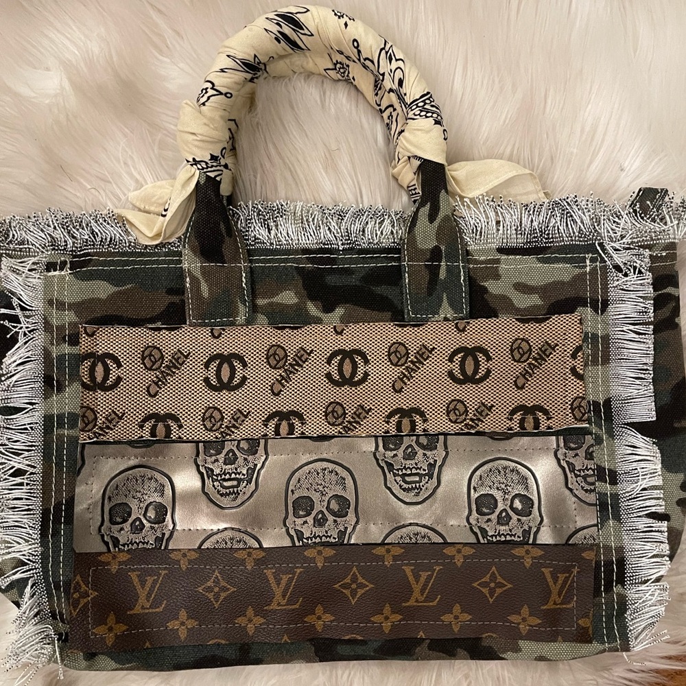 Handmade up-cycled one of a kind gorgeous designer handbag/crossbody